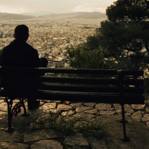 A man on a bench for Mr Bojangles article's cover image